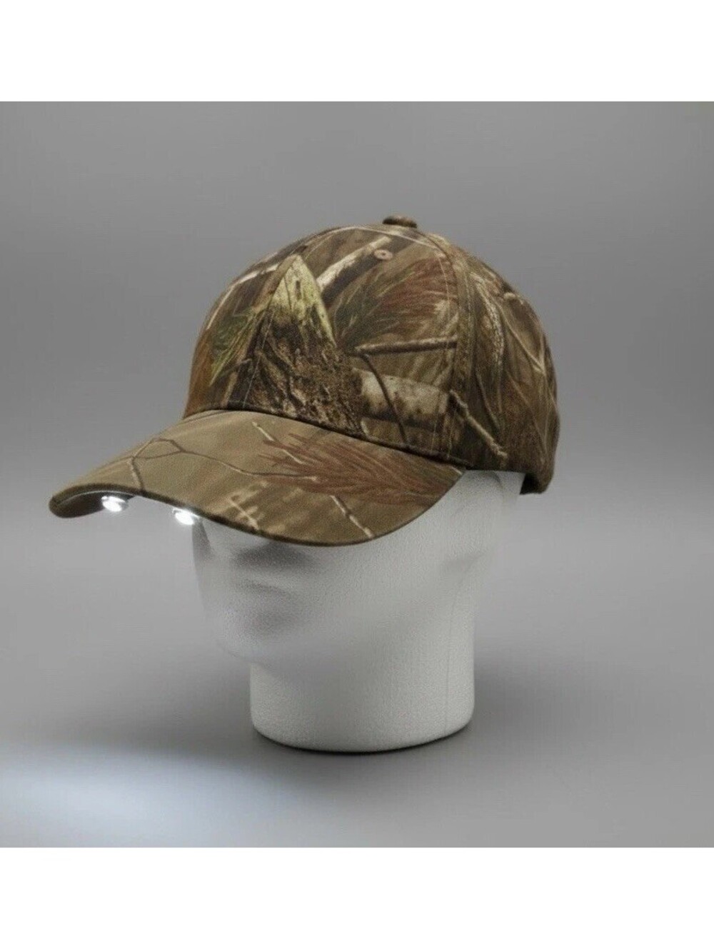 Hunting Camo Hat Cap Panther Vision PowerCap LED Headlamp Realtree Preowned
